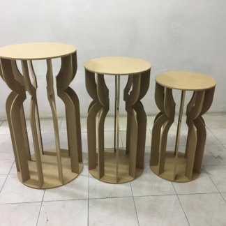 Lote mesa de reloj de arena