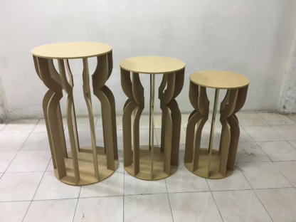 Lote mesa de reloj de arena